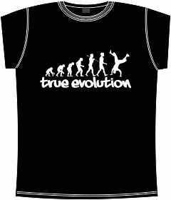 Прикольные футболки: True Evolution Black